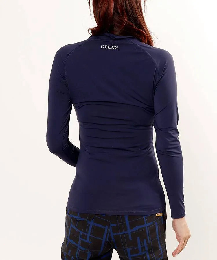 デルソルゴルフ DL 【冷感ストレッチ】シンプルモックネック長袖