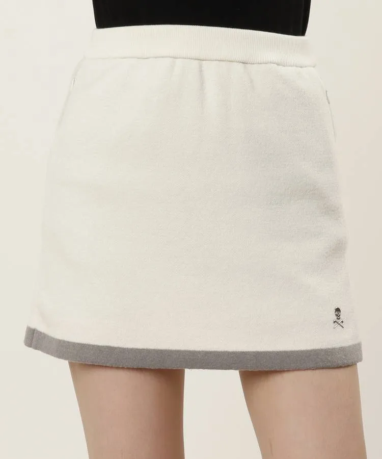 マーク＆ロナ ML 【ワゴンセール】裾ラインバックロゴニットスカート