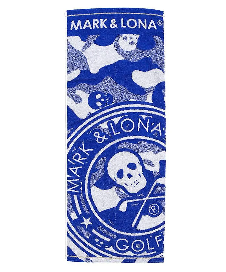 【希少未使用】MARK & LONA ゴルフタオル スカルデザイン ブルー 希少未使用】MARK & LONA ゴルフタオル スカルデザイン ブルー