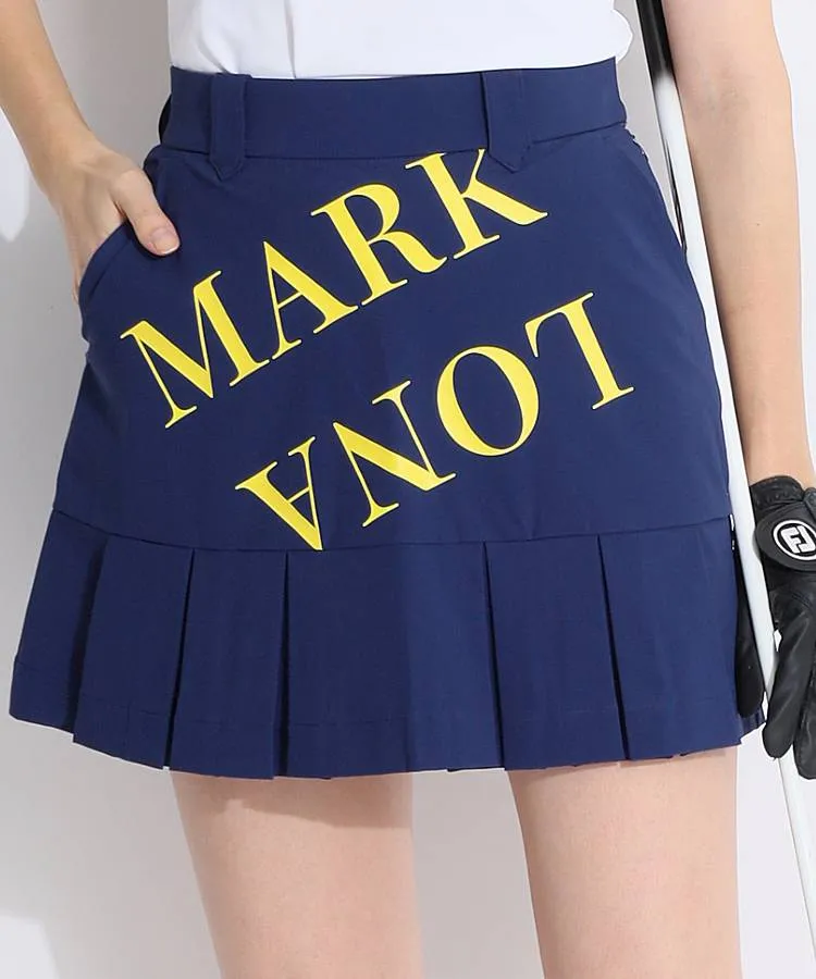 【新品】MARK&LONAライトブルー プリーツスカート ゴルフ MARK&LONAライトブルー プリーツスカート ゴルフ