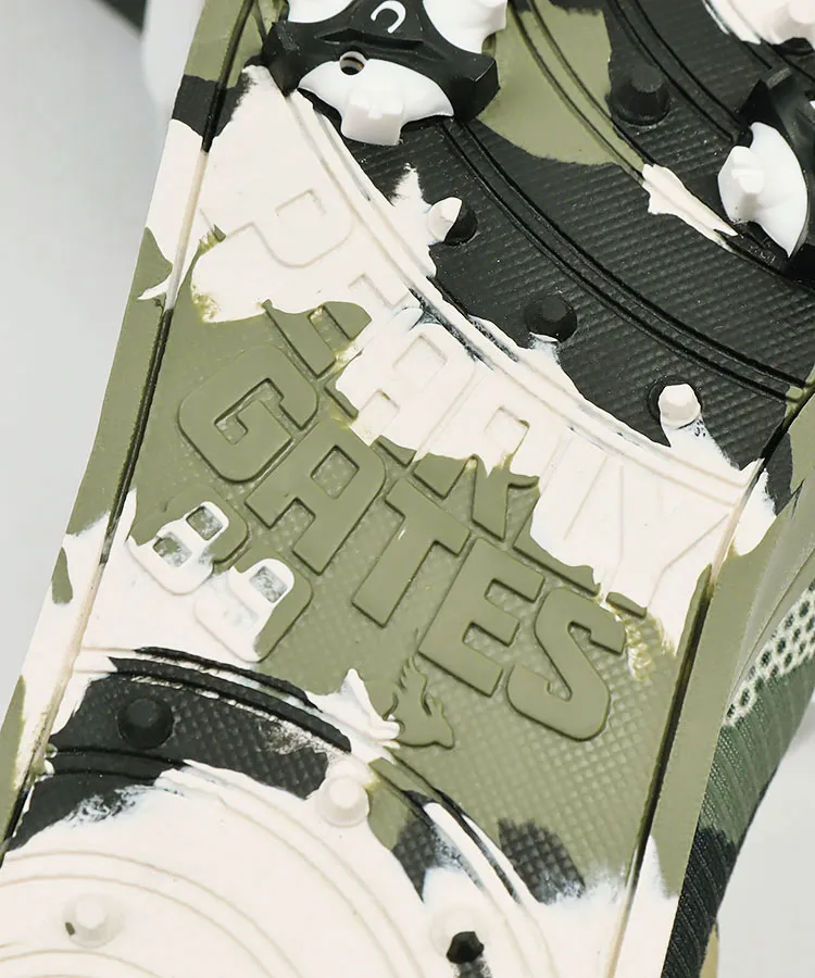 パーリーゲイツレディースゴルフシューズ　カモフラ24.5 Amazon | [パーリーゲイツ] レディース ゴルフシューズCAMO×ロゴ
