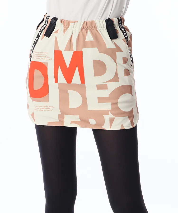 ディッセンバーメイ DM 一体型ペチパンツ付き☆LOGOスカート