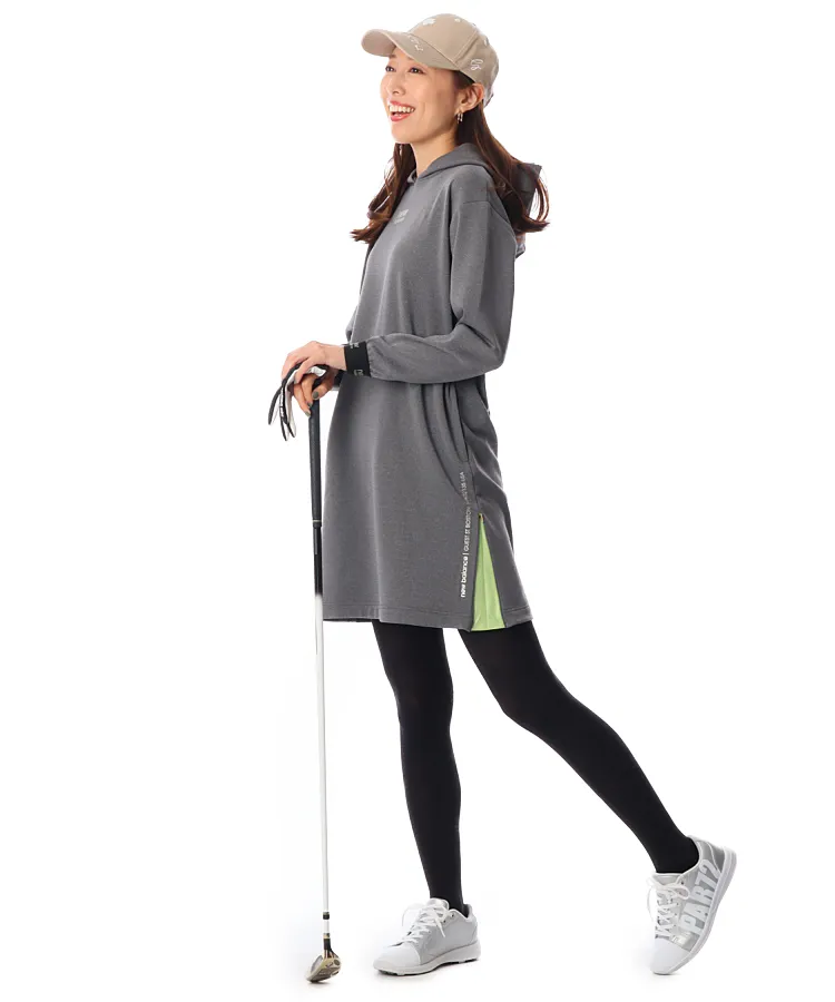 ニューバランスゴルフ NB 軽量フーディ裏起毛ワンピース レディース