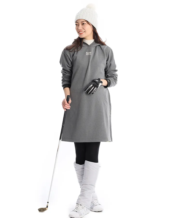 ニューバランスゴルフ NB 軽量フーディ裏起毛ワンピース レディース