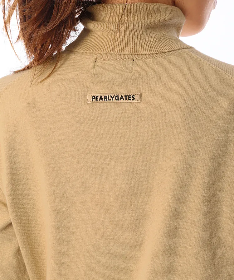 新品 パーリーゲイツ カシミヤタッチコットンタートルネック