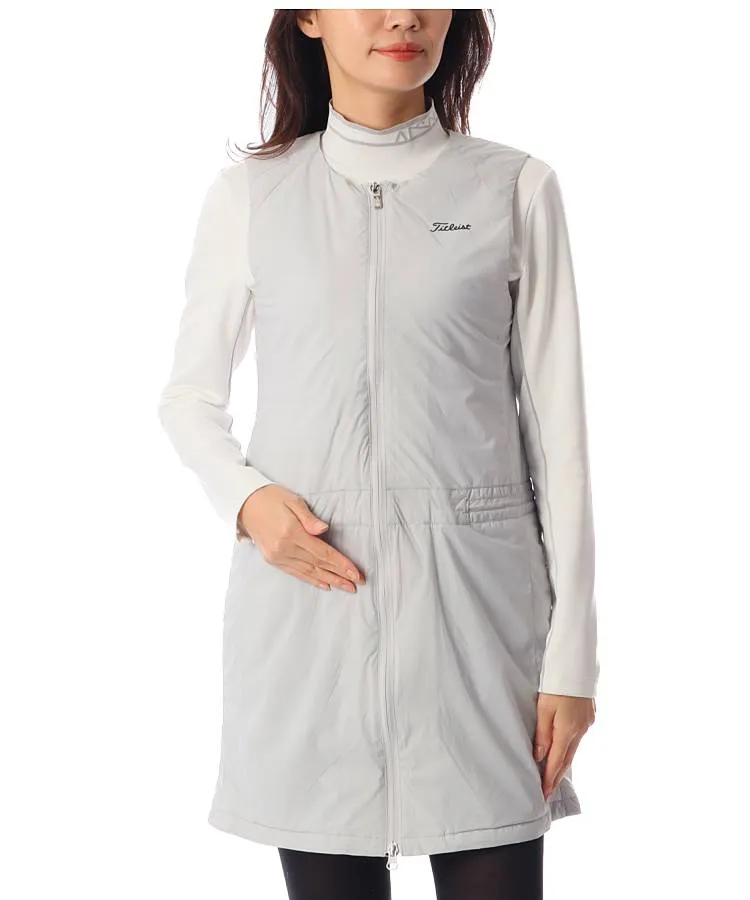 タイトリストワンピース タイトリストアウトレット TL 防風保温ノースリーブ中綿ワンピース