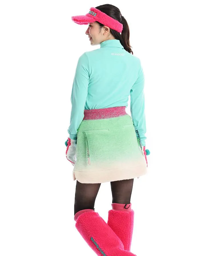 【セットアップ】パーリーゲイツ　スライバーニット　フーディジャケット　スカート パーリーゲイツ PG グラデーションスライバーニットスカート