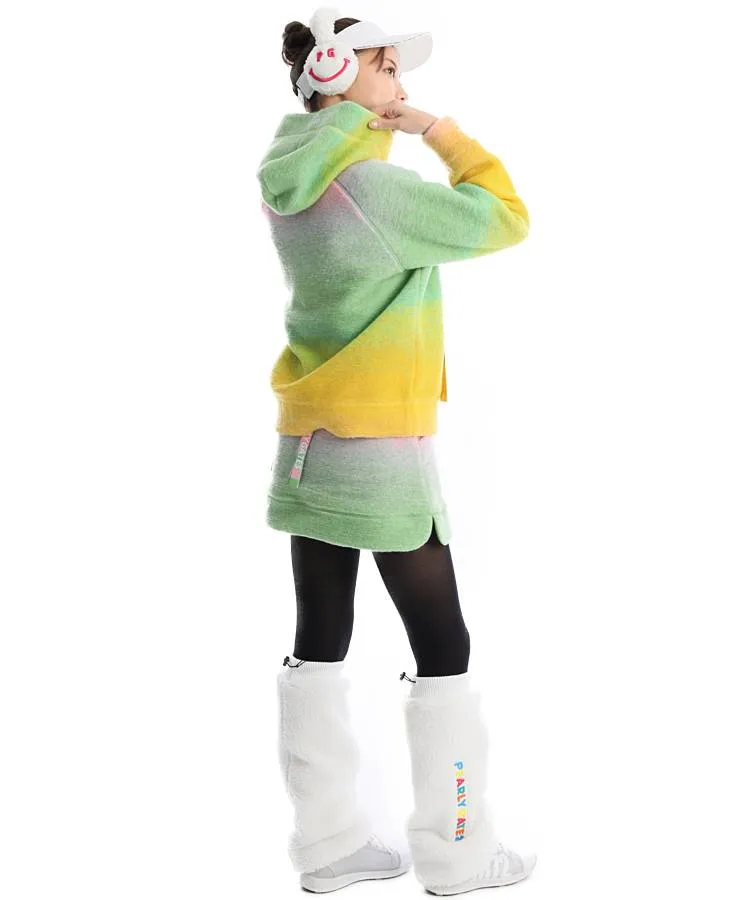 美品♡パーリーゲイツ♡スカート♡カーキ♡Leeコラボ♡グリーン♡S パーリーゲイツ PG グラデーションスライバーニットスカート