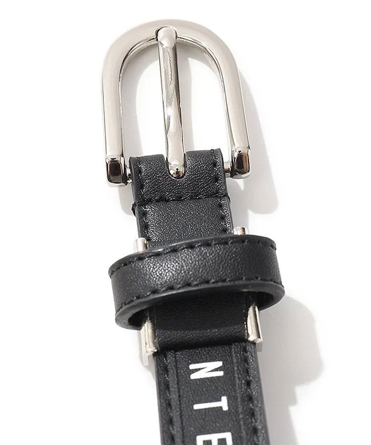 デサントゴルフ DE ポーチ付き◇合皮細ベルト レディースゴルフウェア