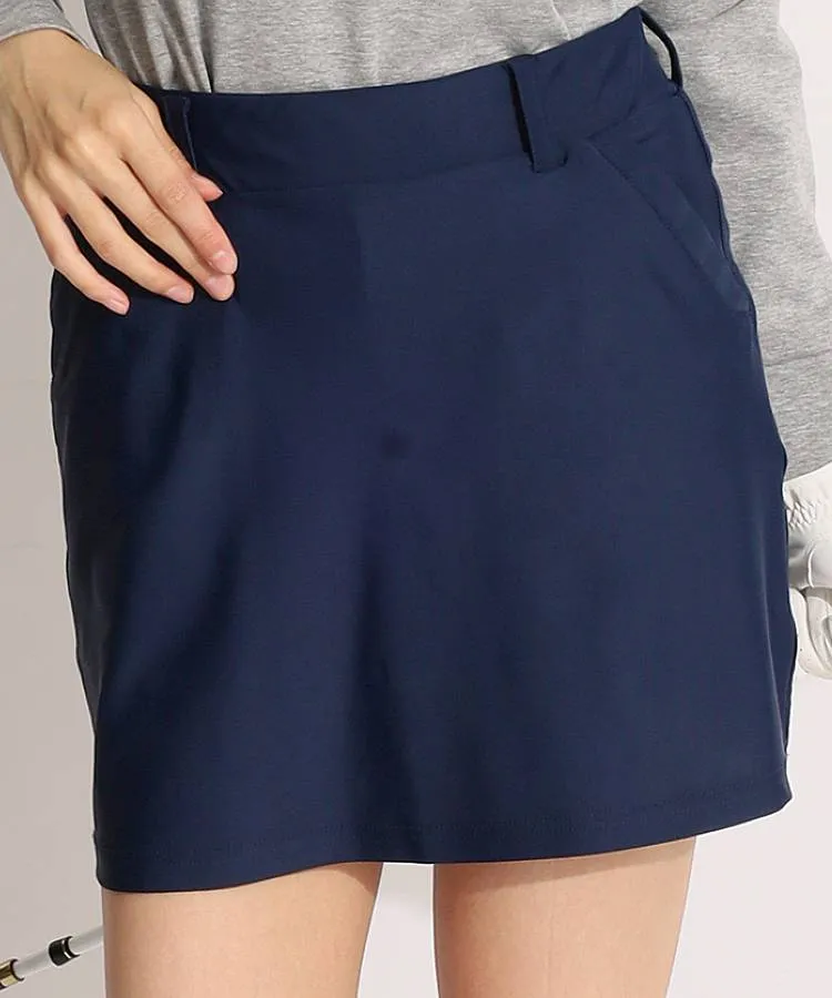 アンサネス AS 一体型ペチパンツ付きツルサラストレッチ台形スカート