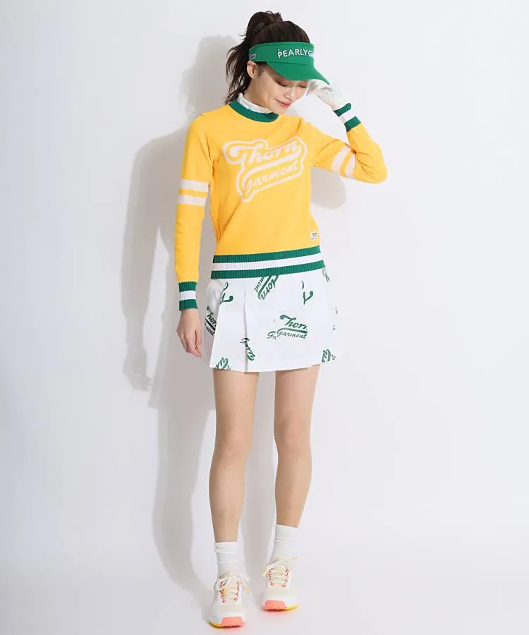 ホーンガーメント HO 一体型ペチパンツロゴPrintプリーツ