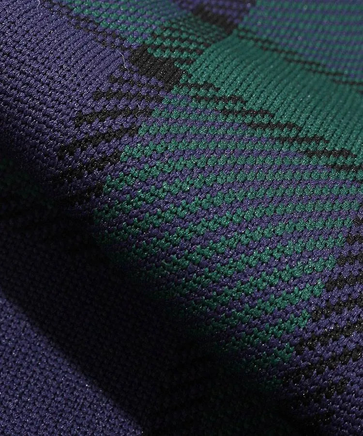 パーリーゲイツ PG ブラックウォッチ柄2WAYノースリーブニット