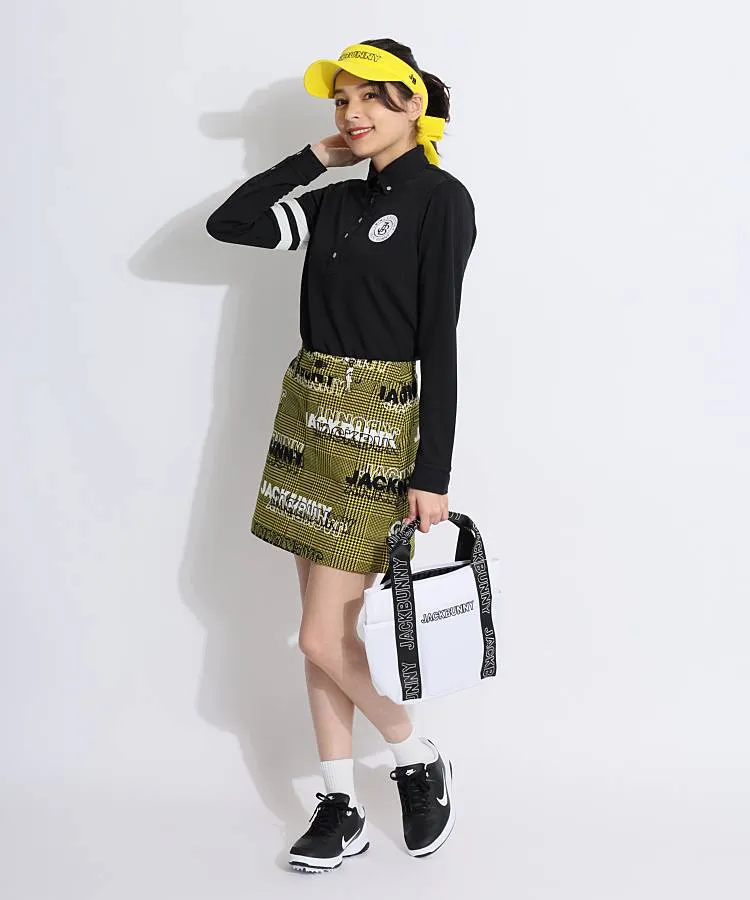 ジャックバニー JB 袖ダブルライン長袖ポロシャツ レディース