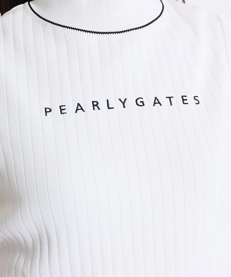 PEARLY GATES パーリゲイツ　袖フリルノースリーブニット1 パーリーゲイツ PG 袖フリルノースリーブニット レディース