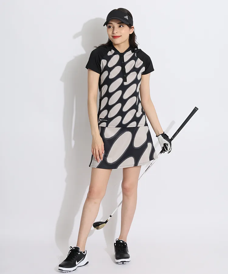 Lサイズ　アディダスゴルフ　マリメッコ　ゴルフ　レディース　スカート　半袖 アディダスゴルフ AG [marimekko]マリメッコPrintフレアスカート