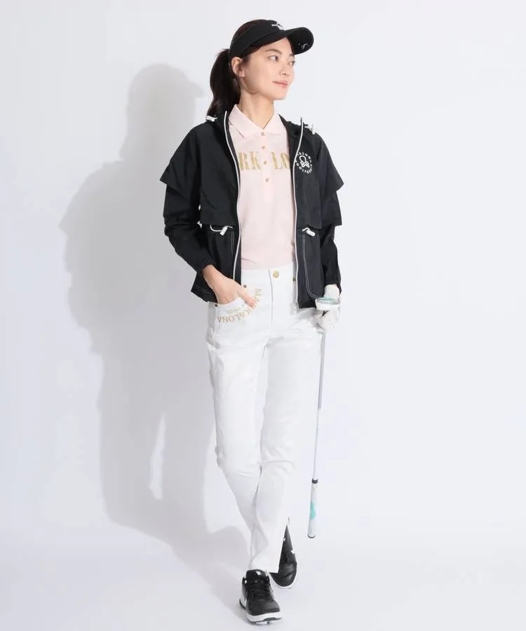 MARK & LONA シアー袖カモフラ半袖ポロシャツ MARK&LONA マークアンドロナ 半袖ポロシャツ 黒 カモフラ 迷彩